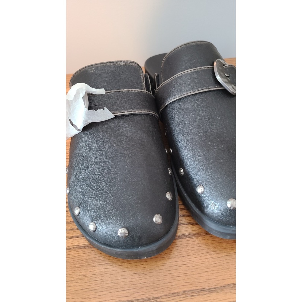 Blowfish Malibu Skylar Black Distress Size‎ 8.5 Mules